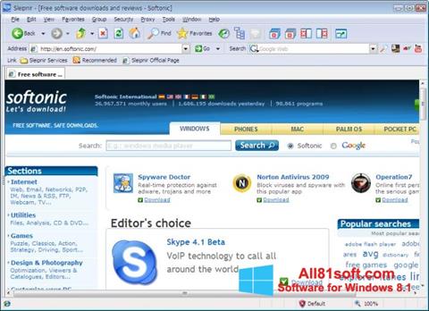 Screenshot Sleipnir untuk Windows 8.1
