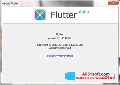 Screenshot Flutter untuk Windows 8.1