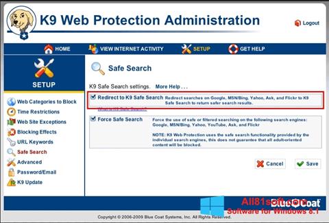 Screenshot K9 Web Protection untuk Windows 8.1