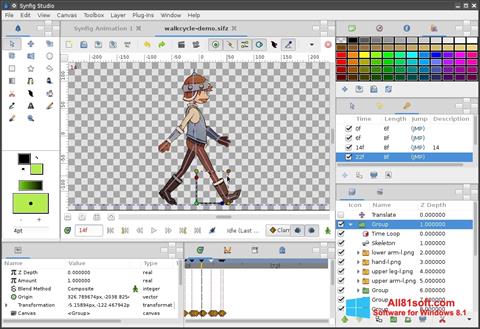 Screenshot Synfig Studio untuk Windows 8.1