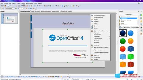Screenshot Apache OpenOffice untuk Windows 8.1