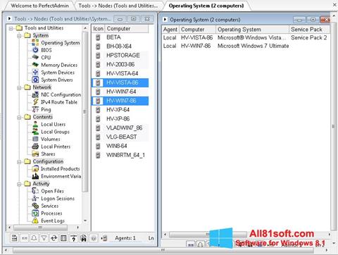 Screenshot Remote Administration Tool untuk Windows 8.1