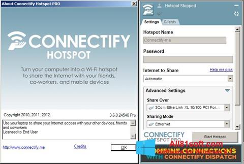 Screenshot Connectify untuk Windows 8.1