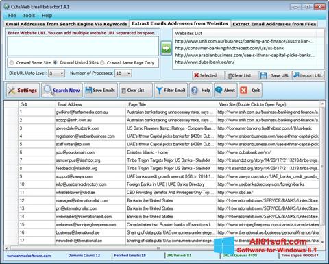 Screenshot eMail Extractor untuk Windows 8.1