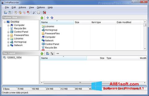 Screenshot InfraRecorder untuk Windows 8.1