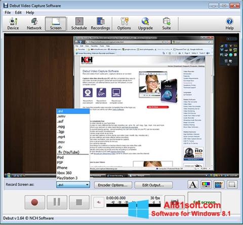 Screenshot Debut Video Capture untuk Windows 8.1