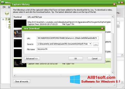 Screenshot Free Video Catcher untuk Windows 8.1
