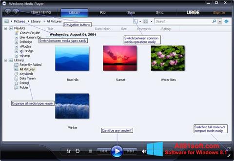 Screenshot Media Player untuk Windows 8.1