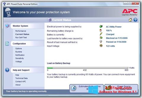 Screenshot PowerChute Personal Edition untuk Windows 8.1