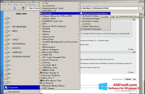 Screenshot AviSynth untuk Windows 8.1