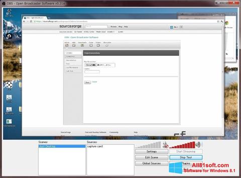Screenshot Open Broadcaster Software untuk Windows 8.1