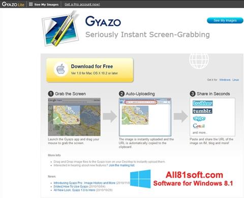 Screenshot Gyazo untuk Windows 8.1