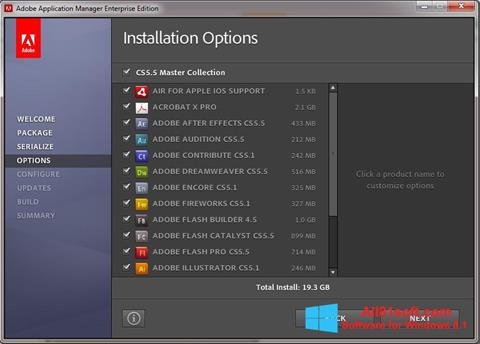 Screenshot Adobe Application Manager untuk Windows 8.1