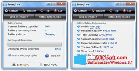 Screenshot BatteryCare untuk Windows 8.1