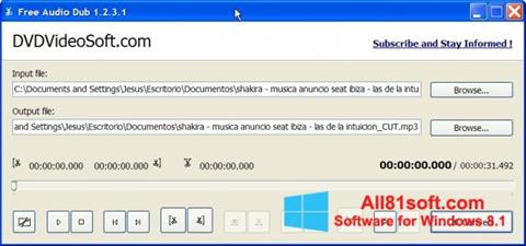 Screenshot Free Audio Dub untuk Windows 8.1