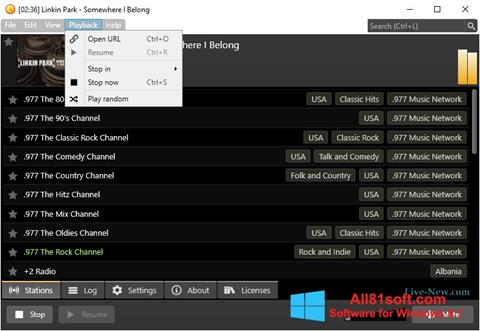 Screenshot Screamer Radio untuk Windows 8.1