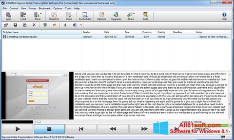 Screenshot Express Scribe untuk Windows 8.1