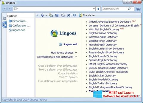 Screenshot Lingoes untuk Windows 8.1