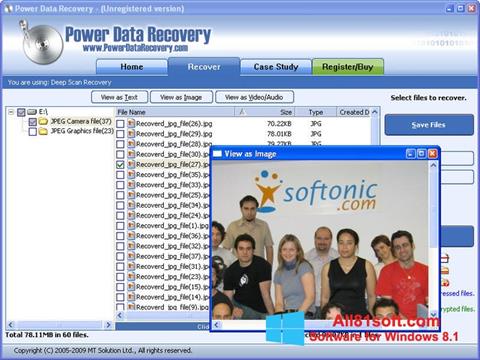 Screenshot Power Data Recovery untuk Windows 8.1