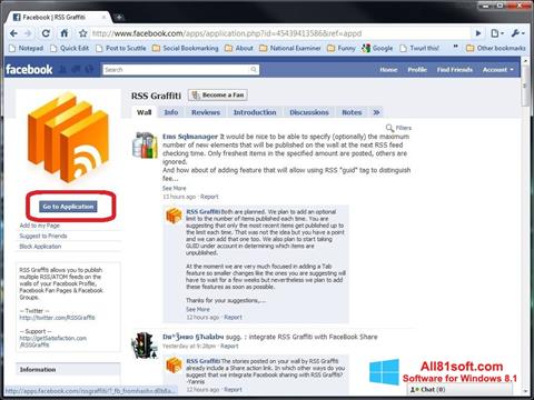 Screenshot Facebook untuk Windows 8.1