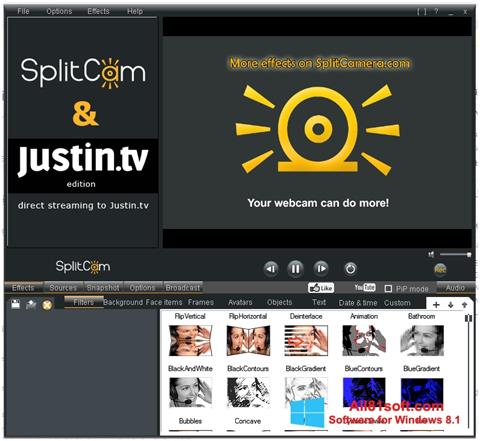 Screenshot SplitCam untuk Windows 8.1