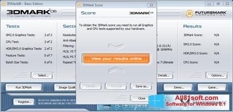 Screenshot 3DMark06 untuk Windows 8.1