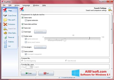 Screenshot DupKiller untuk Windows 8.1