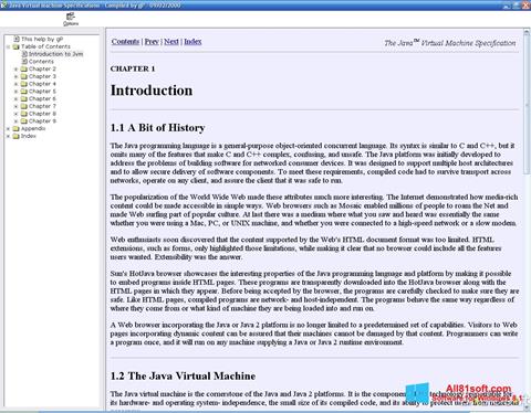 Screenshot Java Virtual Machine untuk Windows 8.1