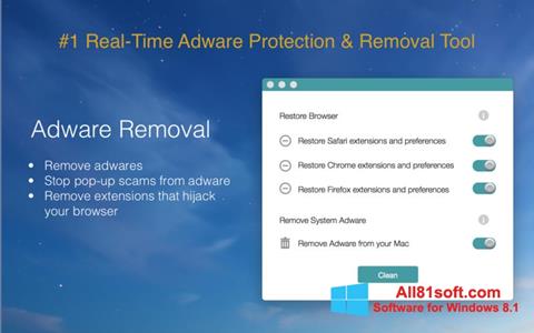 Screenshot Adware Removal Tool untuk Windows 8.1