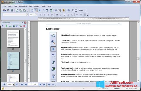 Screenshot Infix PDF Editor untuk Windows 8.1