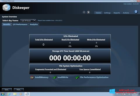 Screenshot Diskeeper untuk Windows 8.1