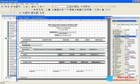 Screenshot Microsoft Visual FoxPro untuk Windows 8.1