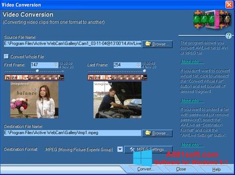 Screenshot Active WebCam untuk Windows 8.1
