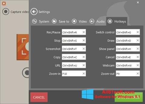 Screenshot Icecream Screen Recorder untuk Windows 8.1