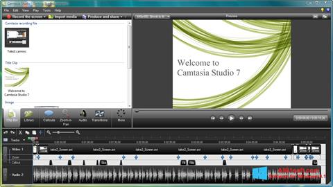 Screenshot Camtasia Studio untuk Windows 8.1