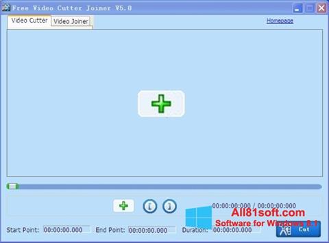 Screenshot Free Video Cutter untuk Windows 8.1
