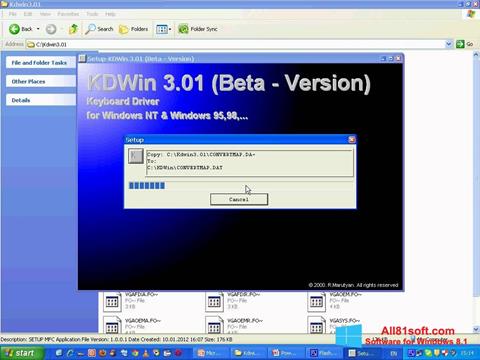 Screenshot KDWin untuk Windows 8.1