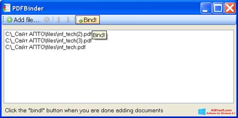 Screenshot PDFBinder untuk Windows 8.1