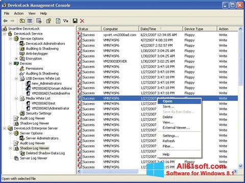 Screenshot DeviceLock untuk Windows 8.1
