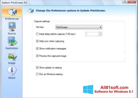 Screenshot Gadwin PrintScreen untuk Windows 8.1