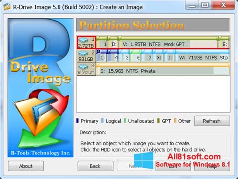 Screenshot R-Drive Image untuk Windows 8.1