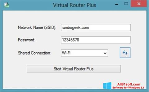Screenshot Virtual Router Plus untuk Windows 8.1