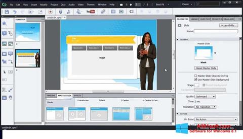 Screenshot Adobe Captivate untuk Windows 8.1