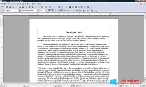 Screenshot OpenOffice untuk Windows 8.1