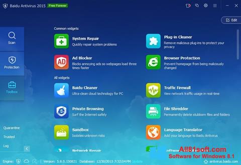 Screenshot Baidu Antivirus untuk Windows 8.1