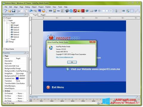 Screenshot AutoPlay Media Studio untuk Windows 8.1