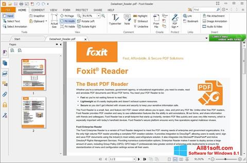 Screenshot Foxit Reader untuk Windows 8.1