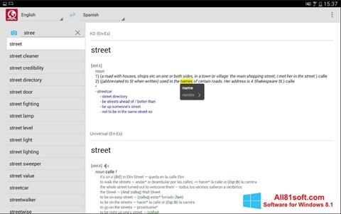 Screenshot ABBYY Lingvo untuk Windows 8.1