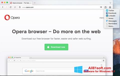 Screenshot Opera Turbo untuk Windows 8.1