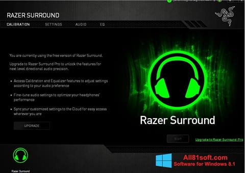 Screenshot Razer Surround untuk Windows 8.1